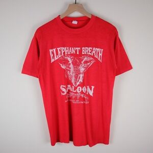 Vintage 90s Elephant Breath Saloon Shirt Adult M/L 20x27.5